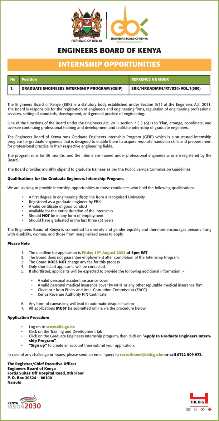 Invitation to apply for GEIP Program before 19th August 2022